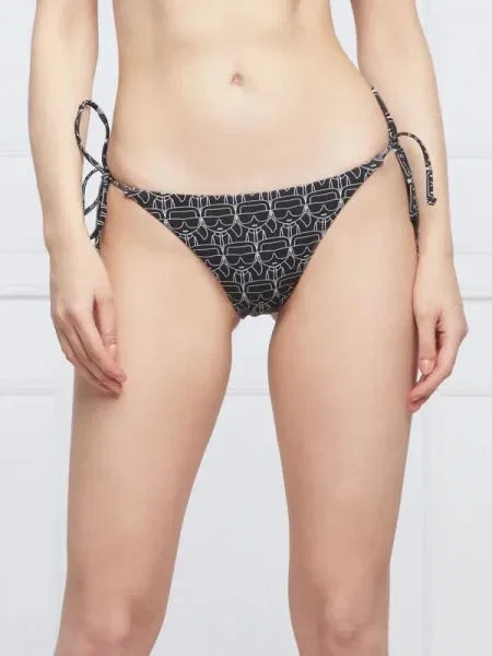 Karl Lagerfeld Bikini alsó Ikonic All-Over fekete