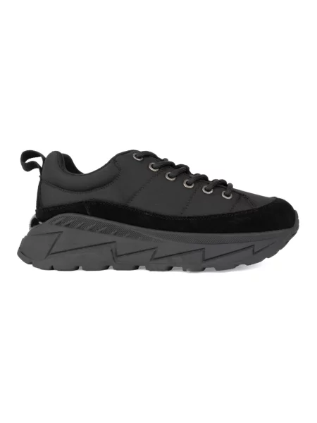 Sneakersy Sergio Moretti na koturnie czarne