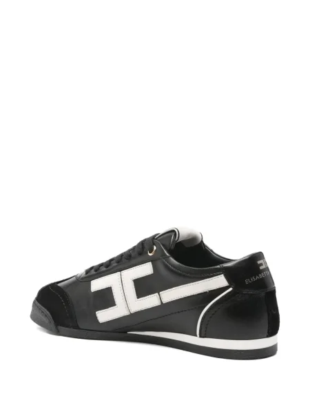 Кожени маратонки Elisabetta Franchi черно