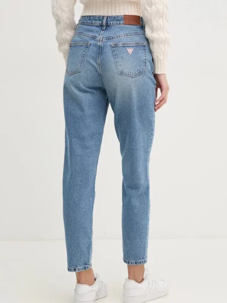 Džíny Guess Jeans high waist modré