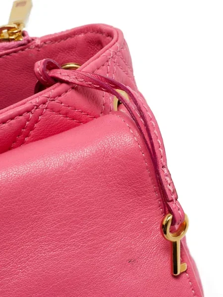 Geanta de piele Marc Jacobs din piele roz