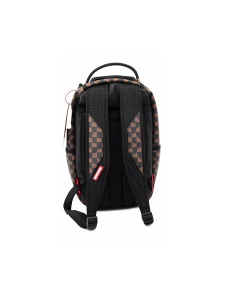 Plecak Sprayground w kratę brązowy