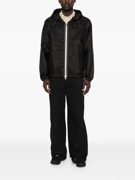 Geacă Moncler cu glugă negru