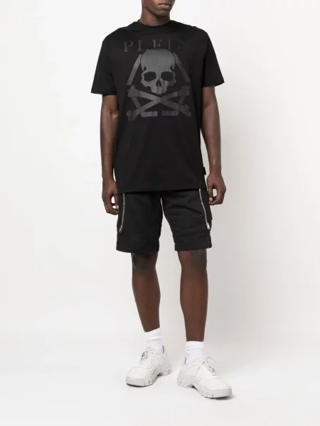 Tričko Philipp Plein s potiskem černé