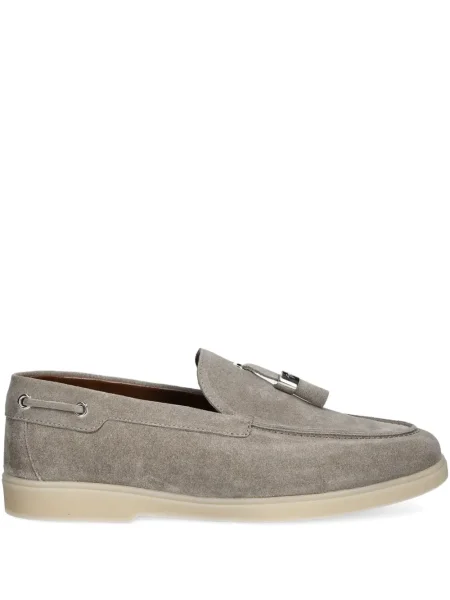 Semišové loafers Giuseppe Zanotti šedé