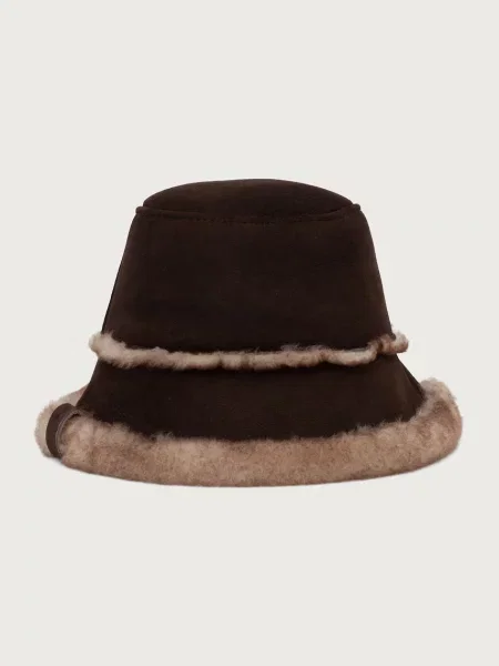 Emu Australia καπέλο bucket γυναικείο EMU Sheepskin Hat Deluxe καφέ