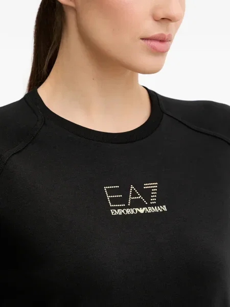 Дълго костюм макси рокля Ea7 Emporio Armani черно