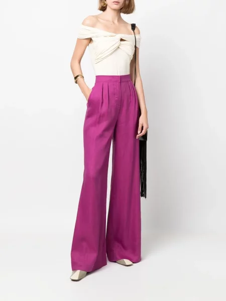 Pantaloni Alberta Ferretti violet