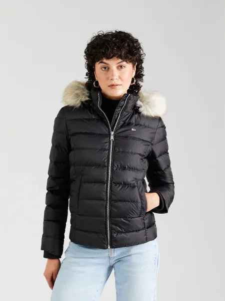 Puhovka Tommy Jeans črna