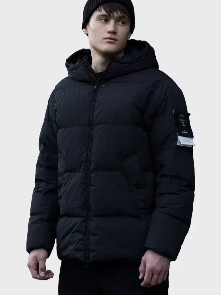 Куртка Stone Island з камінням синя