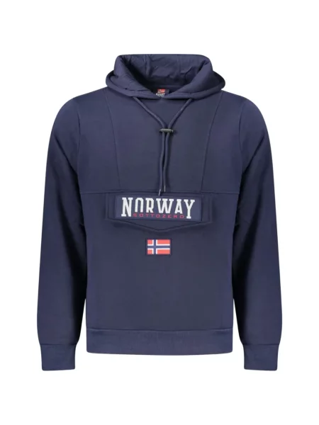 Hanorac cu glugă Norway 1963 cu autograf cu cordon albastru