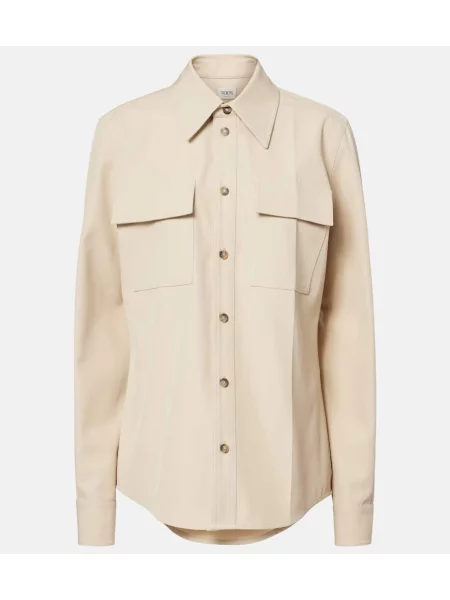 Cămașă Tod's de lână bej