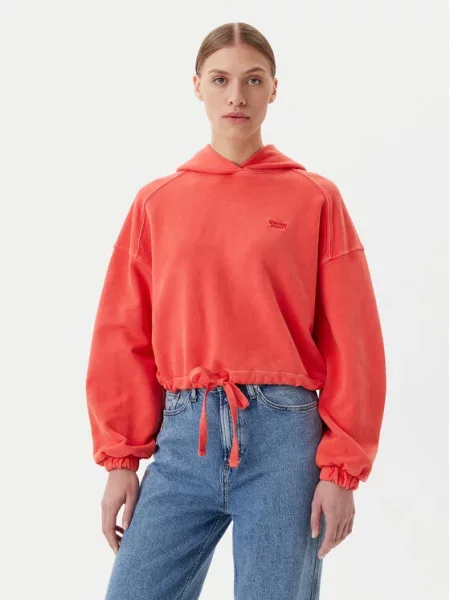 Tommy Jeans Mikina oranžová