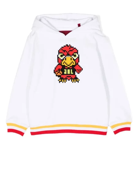 Bluza z kapturem dziecięca Mostly Heard Rarely Seen 8-bit biała