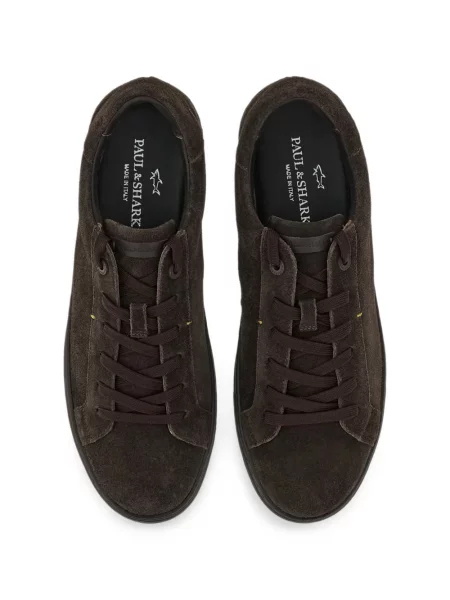 Sneakers Paul & Shark σουέντ καφέ