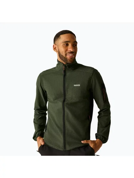 Mikina REGATTA Baslinn dark khaki/black černá