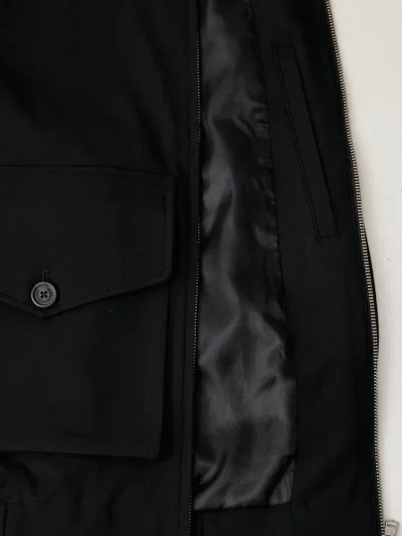 Fred Perry férfi kabát viszkózzal fekete