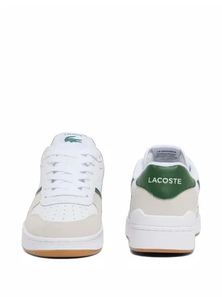 Sneakerși Lacoste din piele alb