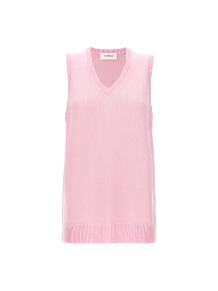Sweter Sportmax wełniany różowy