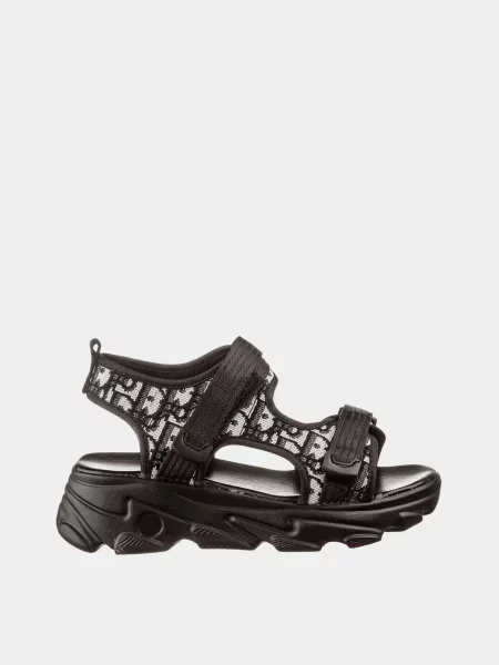 Кожаные повседневные босоножки Casual черные