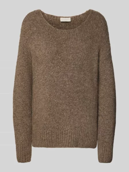 Sweter z dzianiny z okrągłym dekoltem Milano Italy