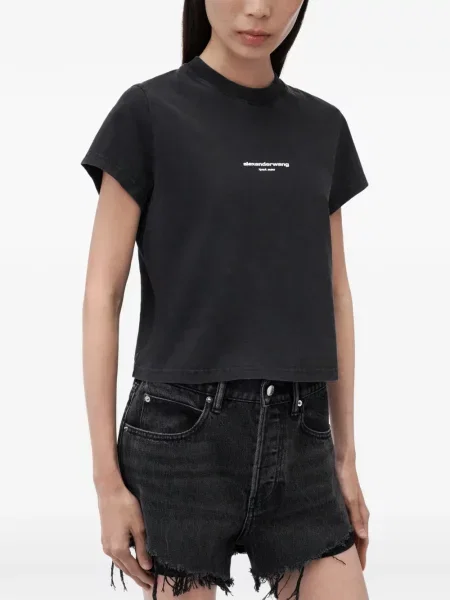 Tricou Alexander Wang cu imagine negru
