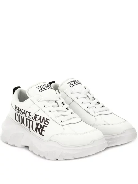 Sneakersy Versace Jeans Couture z nadrukiem chunky białe