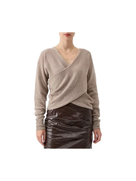 Sweter Federica Tosi wełniany beżowy