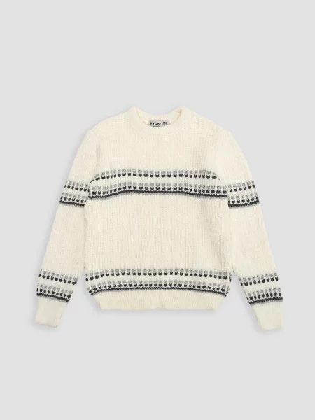 Дитячий Джемпер YUKI молочний бавовна/поліестер