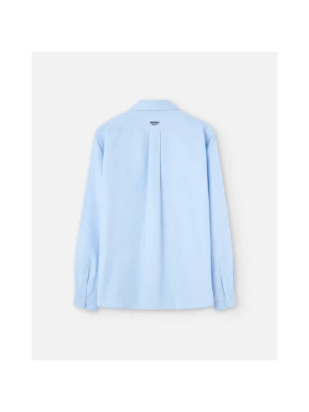 Kenzo koszula relaxed z kołnierzykiem button-down niebieski