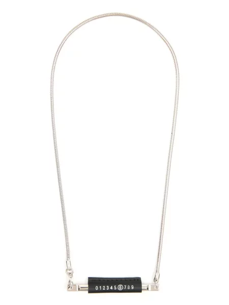 Colier Mm6 Maison Margiela din piele cu imagine