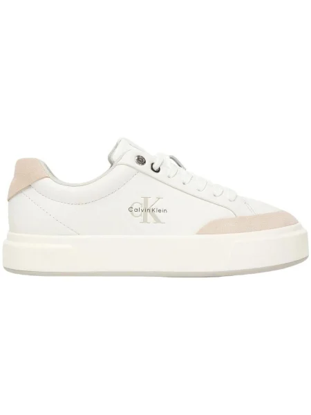 Sneakers Calvin Klein Basket Cupsole Laceup Lth Mix alb