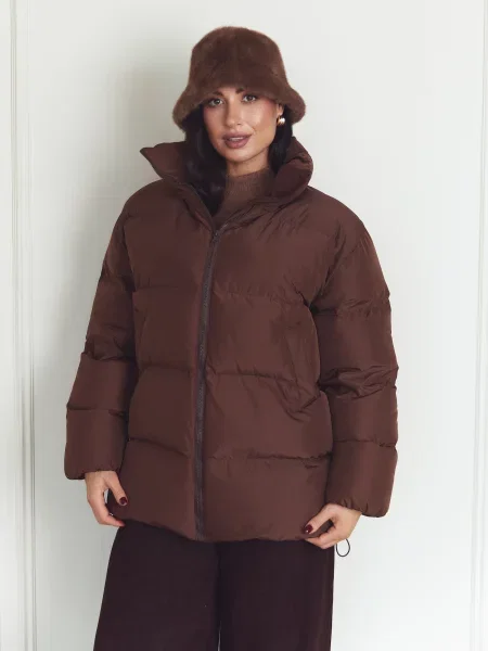 Пуховик Seventeen коричневий