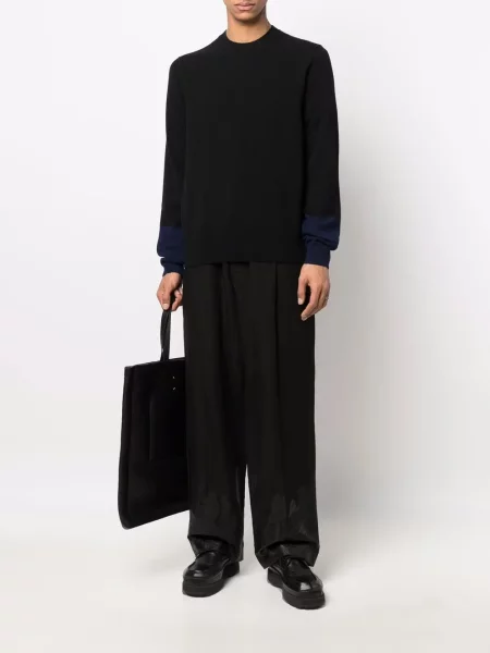 Vilnonis megztinis Comme Des Garçons Shirt juoda