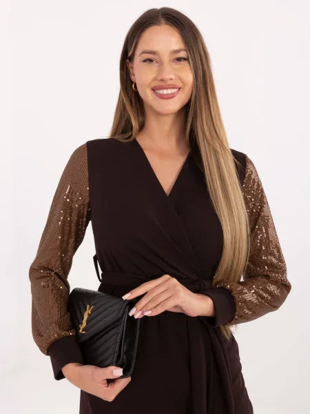 Rochie Italy Moda de costum maro