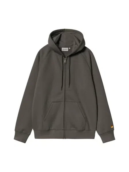 Bluza z kapturem Carhartt Wip z kapturem szara