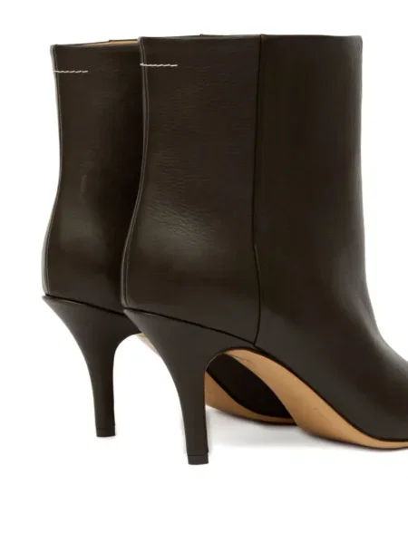 Cizme scurte Mm6 Maison Margiela din piele maro