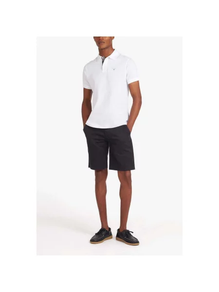 Barbour Polo Tartan Tailored Fit bijela