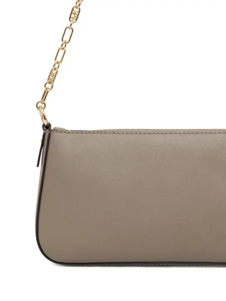 Portofel Michael Michael Kors cu volane plisat de lână negru
