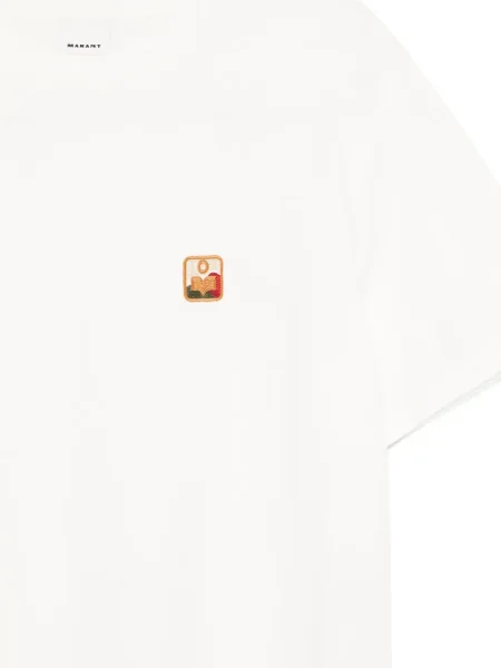Tricou Marant cu broderie alb