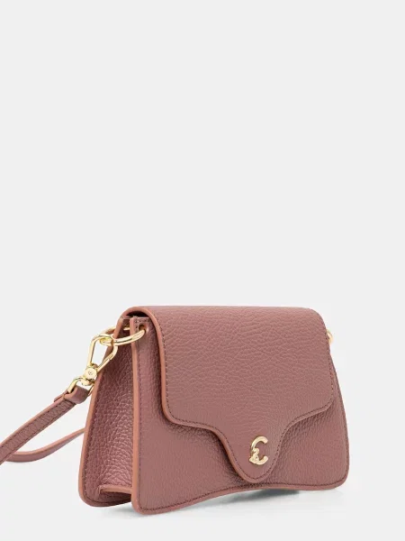 Coccinelle geantă crossbody pentru femei din piele roz