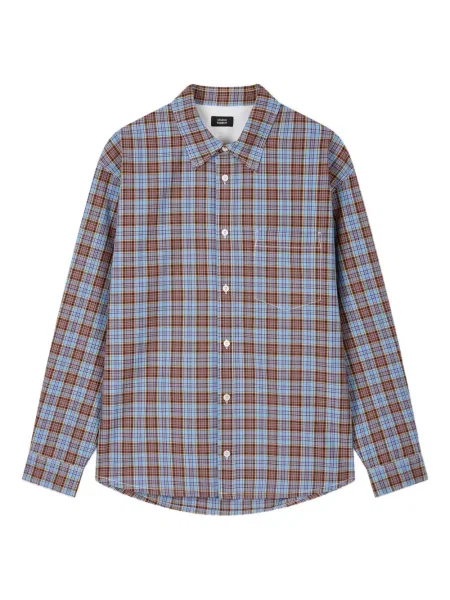 Cămașă Studio Tomboy în carouri albastru