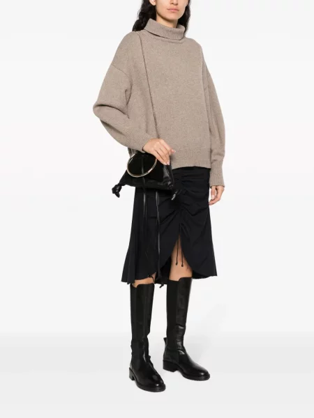 Geantă shopper Chloé din piele negru