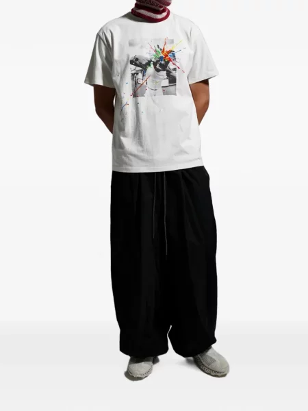 Tricou Mostly Heard Rarely Seen cu broderie alb