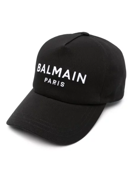 Șapcă Balmain cu broderie negru
