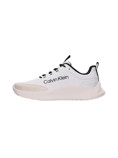 Sneakerși Calvin Klein de lână alb