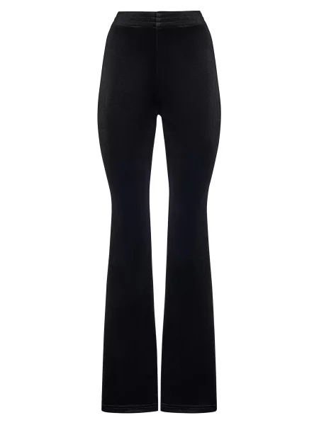 Serena Silueta Nohavice Velvet flared trousers' čierna