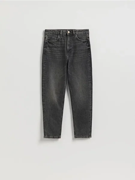 Reserved Blugi mom slim fit gri