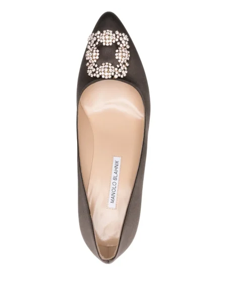 Pantofi cu toc Manolo Blahnik maro