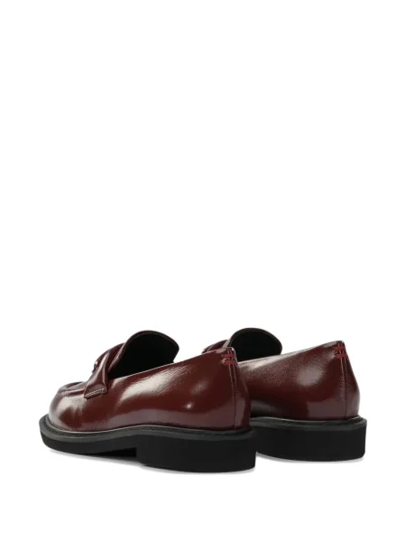 Pantofi loafer Halmanera din piele roșu